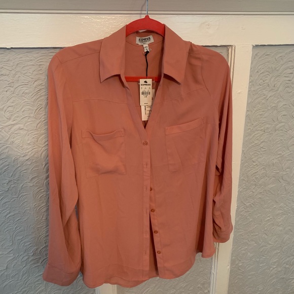 Express Tops - Express slim portofino blouse